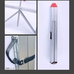 ★3段★ 脚立 折り畳み 軽量 アルミ ハンドル付 スティック脚立 スリムの画像