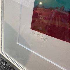 ロジェ・ボナフェ　「青い丘」　リトグラフ　直筆サイン・エディション有りの画像