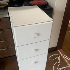 5/31限定　4段キャビネット(引き出し)  白の画像