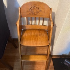 ベビーチェア　ハイチェア　木製　ミッフィー
