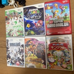 【お値下げ中】Wii 本体 ソフト6本セットの画像