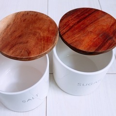 ソルト＆シュガーインテリア保存容器の画像