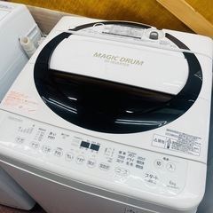 【TOSHIBA】洗濯機 AW-6D3M 6kg 2016年製の画像