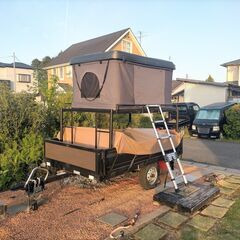 お手軽　軽カーゴトレーラー　牽引免許不要　車検あり！