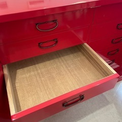 朱塗チェスト　和家具　超美品の画像