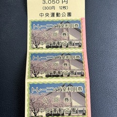 古河市 中央運動公園 トレーニングルーム 回数券 11枚分