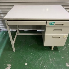片袖スチール机　カギあり③