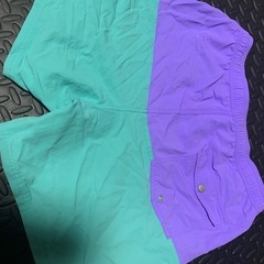THE NORTH FACE ショートパンツ 紫/ターコイズ　XLの画像