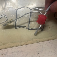 カー用品用　12V ACアダプター　ギボシ付きの画像