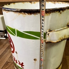 ホーロー　味噌缶　傷あり　レトロの画像