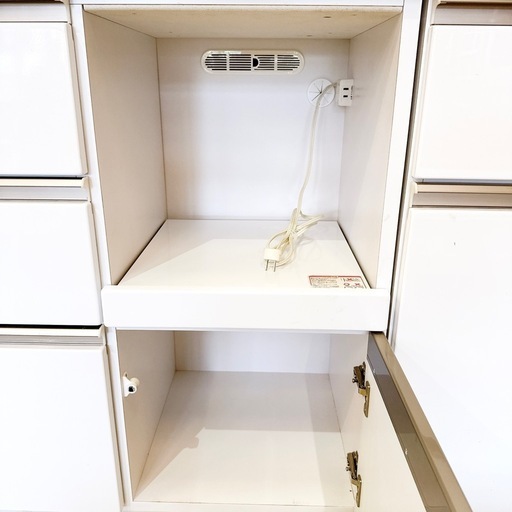 三幸ジャパン 食器棚 ホワイト系 2点セット