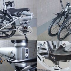 DAHON SPEED FALCOダホン スピードファルコ　メタリックシルバー　美品　室内保管中の画像