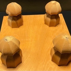 将棋盤　駒台セット　　脚付きの画像