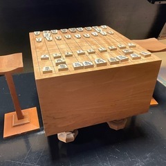 将棋盤　駒台セット　　脚付きの画像