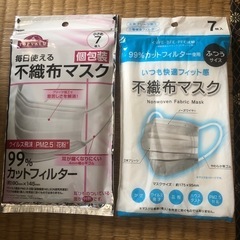 不織布マスク99%カットフィルター7枚入り2袋