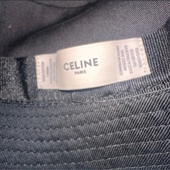 本物　鑑定済み　CELINE 帽子　キャップ　バケットハット　ブラック
の画像