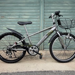 22㌅安全整備士組立リサイクル自転車　ジュニアマウンテン