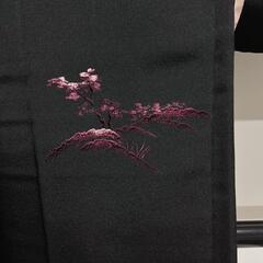 刺繍　景色模様　羽織紐　桐紋　羽織　着物　023tの画像