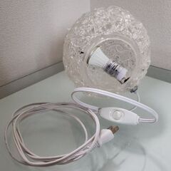 【値下げ】ガラス調ルームライト　間接照明（E17口金･LED付き）の画像