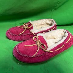 ◆UGG Australia◆アグ 23cm モカシン 赤 スエ...
