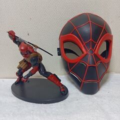 MARVEL　デッドプールフィギュア＆スパイダーマンマスク