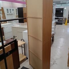 *お値段見直しました*★ジモティ割あり★  収納棚 ブラウン W59.5×D26.5×H180 クリーニング済み TC8929の画像
