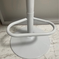 Bar風昇降チェア　ホワイトの画像