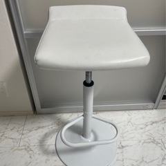Bar風昇降チェア　ホワイトの画像