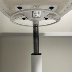 Bar風昇降チェア　ホワイトの画像