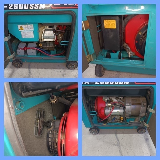 ★八5079【Denyo】デンヨー　エンジン駆動発電機　ニューパワー 防音型　ジェネレーター　GA-2600SSM※難あり ☆八5079【Denyo】デンヨー エンジン駆動発電機 ニューパワー 防音型