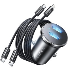 LISEN シガーソケット USB-C 2連 PD36W 【未開封品】の画像