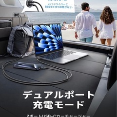 LISEN シガーソケット USB-C 2連 PD36W 【未開封品】の画像