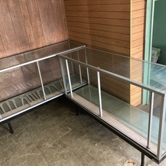【栗山】タテヤマ ガラスショーケース 幅150cm  業務用 店舗