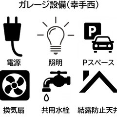 🔌電源×照明×共用水栓×電気・水道代込💡🚙車も資材も軽作業も可💡...