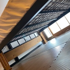 シングルベッド　マットレス付きの画像
