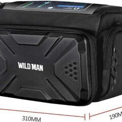 WILD MAN 自転車 ハンドルバー サイクリングバッグ 4L...