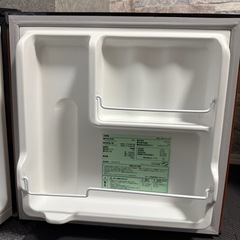【ジャンク】アイリスプラザ 冷蔵庫 47L ウッド 幅47cm PRC-B051D-M 直冷式 1ドア 右開きの画像