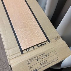 フロアタイルWD-2089  3ケース未使用品+端数(36枚×3、25枚)　ライトブラウン　ウッド柄の画像