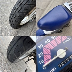 ⭐️走行少ない2.200km❗️スーパーモレ50快速2ストモデル⭐️バッテリー・プラグなど新品交換済み⭐️50cc原付スクーター⭐️の画像