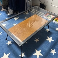 フランフラン メリオル コーヒーテーブル ローテーブル　ガラステ...