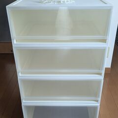 【引取限定】ニトリ プラスチックチェスト4個セット