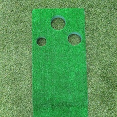 ゴルフ　パットマット　パター　練習　人工芝の画像