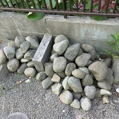 大きさ色々の石