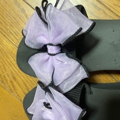 値下げしまーす❣️サンダル💐リボンが可愛いです🎀サイズLの画像