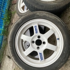 Rays VOLK Racing TE37 15インチタイヤ付き 