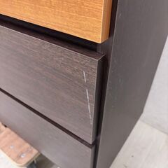  24009  4段 8杯 チェスト　幅118cm 中村敬木工   ◆大阪市内・東大阪市他 6,000円以上ご購入で無料配達いたします！◆ ※高槻・枚方方面◆西宮・尼崎方面◆生駒方面　それぞれ条件付き無料配送あり！            の画像