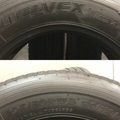 TOYO DELVEX M134 205/80R17.5 120/118L 17.5インチ ライトトラック用 夏タイヤ 6本 22～23年製 バリ溝 シビリアン ローザ等　(KTT533)クレジットカード QRコード決済可能の画像