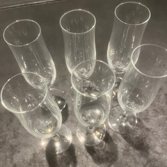 シャンパングラス　フルート　6個セットの画像