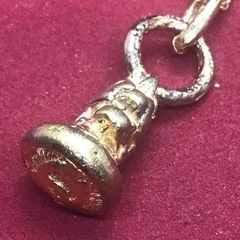 ヴィンテージ 正規品 シャネル ベルモチーフ ペンダントトップ ゴールドの画像
