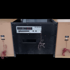 ●(中古)昭和レトロ TRIO トリオ KR-2400Ⅱ ステレオレシーバー ステレオアンプ スピーカー付の画像